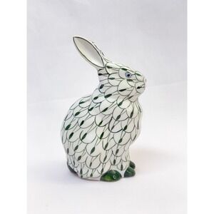 Andrea By Sadek Green Color Ceramic Rabbit VTG